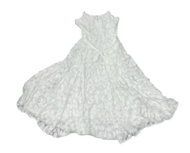 NWT Forever U Midi Dress Size 10 with 3D Fringe V