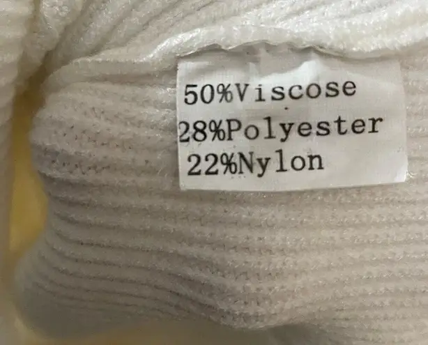 Womens White Sweater Small Fitted Unbranded