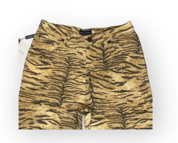 Vintage 90ās: new Overdrive by Equinox ą¼ Luxe Cheetah Print Jean ą¼ Made in Italy Gold Size 10