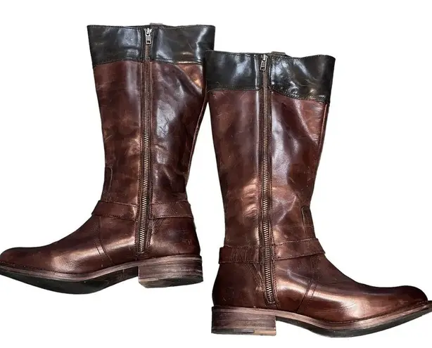 Wolverine  Brown & Black Leather Tall Riding Boots