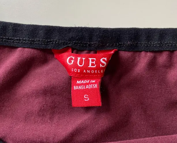 Guess Burgundy Tank Bodysuit