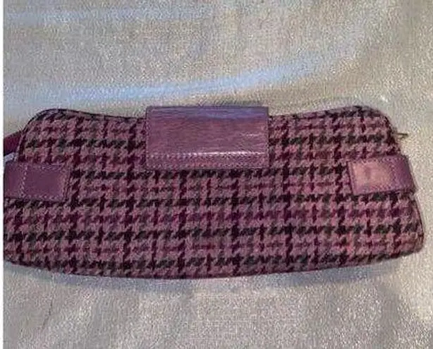 Banana Republic Women's  Purple Tweed & leather Clutch