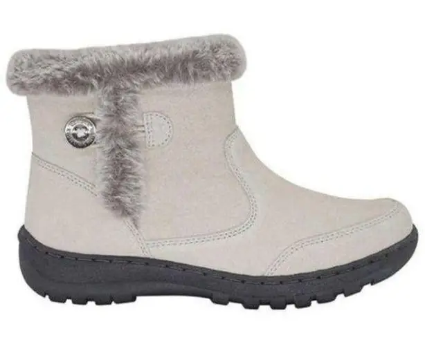 Khumbu faux fur lined leather boot( sticker still on. New ! Gray Size 10