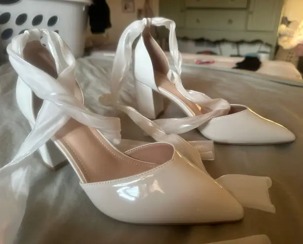 SheIn White Heels