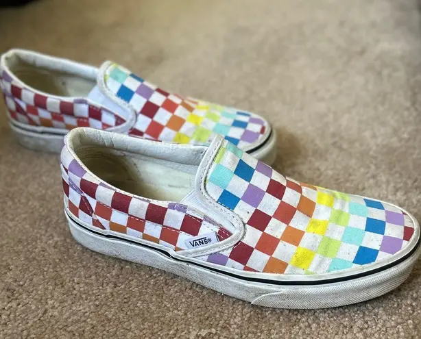 Vans Women’s Size 7 Rainbow Slip On 