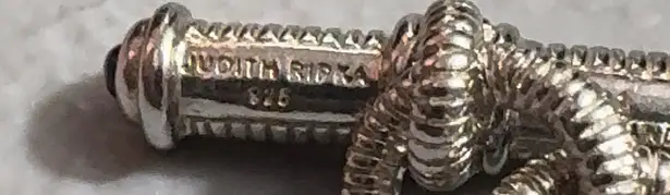 Judith Ripka 925 Sterling Silver Rolo Link Chain Bracelet