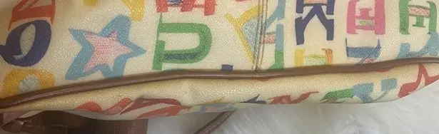 Dooney & Bourke  bag Coated Rainbow Doodle Graffiti Vintage Purse shoulder bag OS