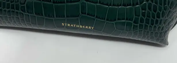 Strathberry Stylist Crossbody Bag In Green Bottle crock embossed