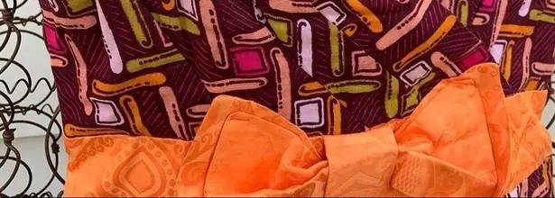 Vintage 60s 70s Art Deco Op Art Geometric Lines cap sleeve fitted dress Orange