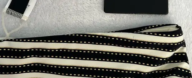 Nip Tuck Swim Womens Size 6 Bikini Swimwear Bottoms Black White Stripe NWT