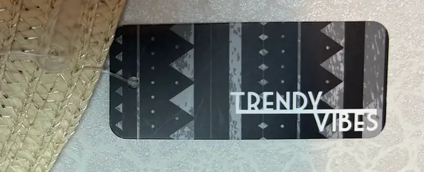 Trendy Vibes | ladies straw “Wish you were here” floppy sun hat.