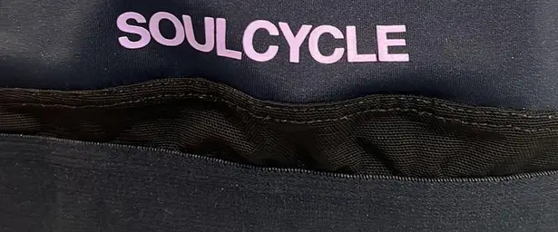 Lilybod Soul Cycle Navy Blue Purple Racerback Sports Bra