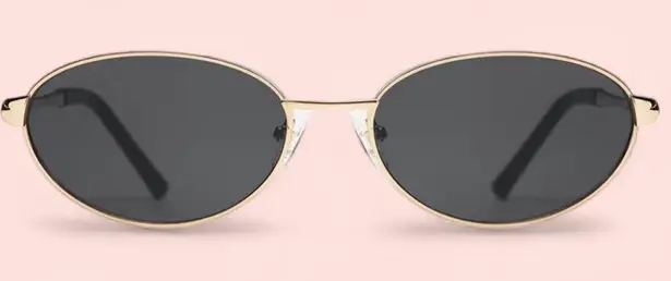 Retro oval sunglasses Gold