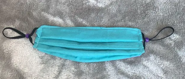 Handmade Fabric Face Mask Facemask Starry Nights Stars Purple Aqua Reversible