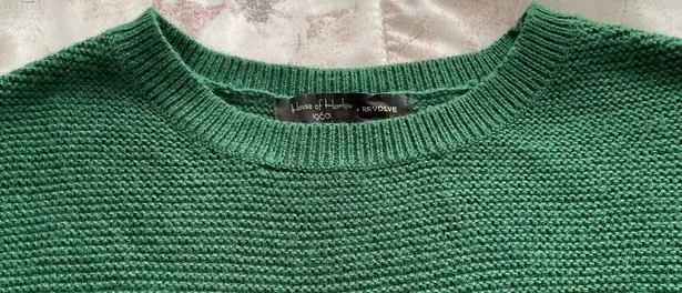 House of Harlow 1960 X Revolve Owen wool blend forest green oversized sweater XS