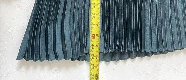 Keepsake Off The Shoulder Dress Pleats Mini Dress Bottle Green Size M Size M