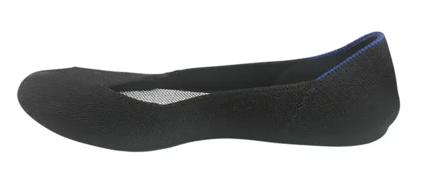Rothy’s Shoe Women 7 The Flat Round Toe Black Comfort Slip On Knit Ballet Minima