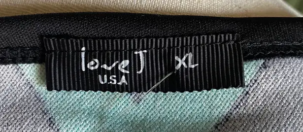 Love j -BLACK AND GREEN BRA TOP