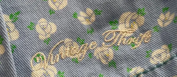 Superdry NWT Bluebell Light Blue Ditsy Floral Embroidered Shorts with Pockets, size S