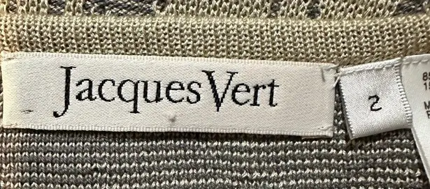 Jacques Vert Vintage 1990s Long Black and Tan Knit Sweater Vest Large?