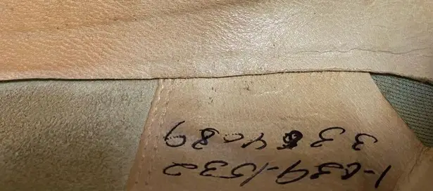 Vintage Mid Century Disco Square Toe Colorblock Leather Pumps Heel 9.5 MCM Retro Orange