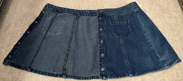 Brandy Melville Denim Button Down Mini Skirt