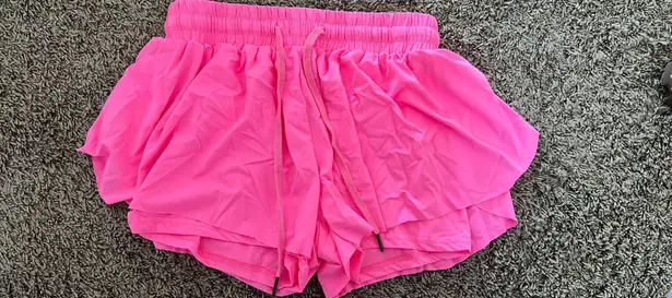 Amazon Pink Flowy Shorts