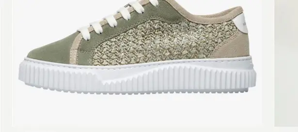 Voile Blanche MAIORCA FLAT SUEDE AND FABRIC SNEAKERS EU38 Green Size 8