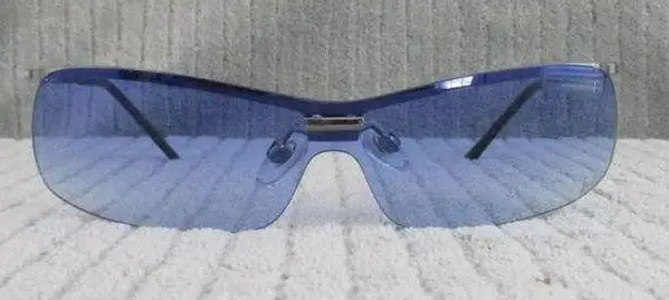 New Divine Eyewear Krista Chrome/Blue Gradient Sunglasses Women's NWT