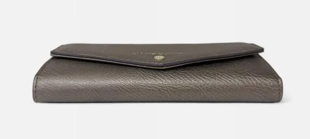 Liz Claiborne  Dark Gold Faux Leather Multi Pocket Envelope Clutch Wallet