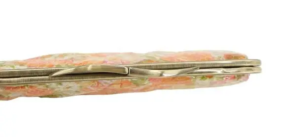 Hobo International New Chain Straps Snake Embossed Pleated Floral Clutch Bag