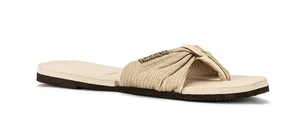 Havaianas You St. Tropez Shine Sandal in Beige
