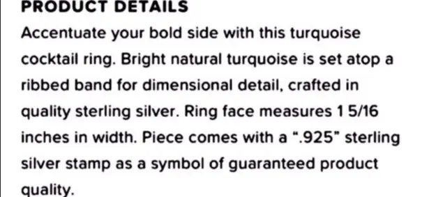 Silpada Turquoise Sterling Silver 925 Ring