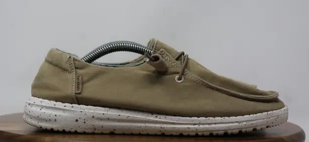 Hey Dude Wendy Floral Beige Casual Loafers Lightweight Shoes Womens Size 7