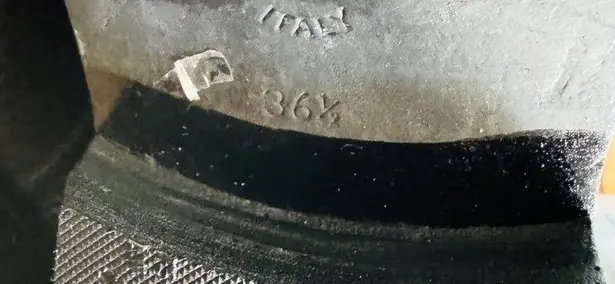 A SOLIANI MILANO Gothic Core Combat Brown Pebbled Leather Lace Up Boots SZ 36.5