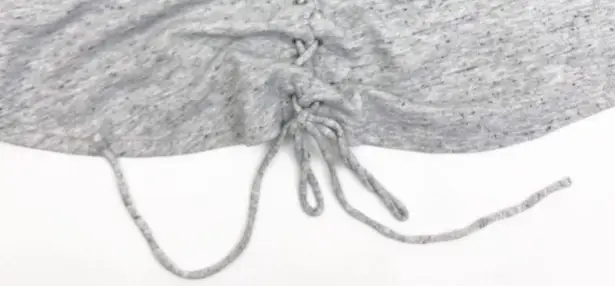 Michael Lauren Zuma Pullover Crewneck Lace Back Sweatshirt: Heather Grey