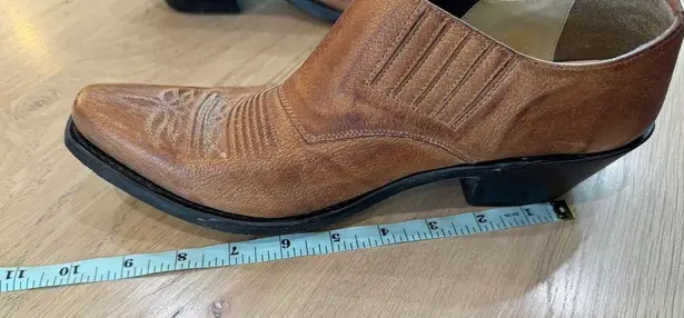 Old West Ankle cowboy booties brown MEASUREMENTS