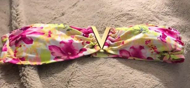 🔹4 for $30 Medium Tropical Print Bikini Pink