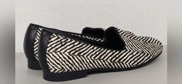 Vionic new WILLA SLIP ON FLAT WOMEN'S black 🖤 and white 🤍 Chevron printed