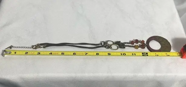 Coldwater Creek Vintage Pendant Necklace Bohemian Rare Beaded Statement Beauty