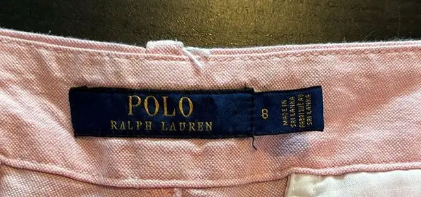 Polo size 8 shorts in pink. GUC.