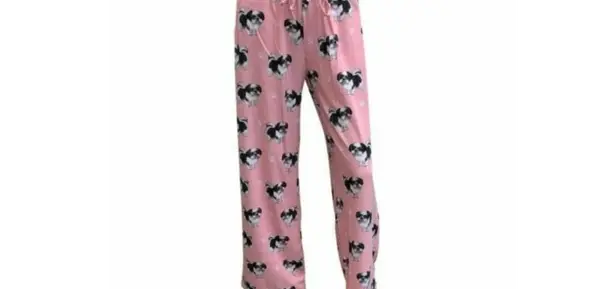 COMFIES Shih Tzus Unisex Lightweight Cotton Blend Pajama Bottoms Large
