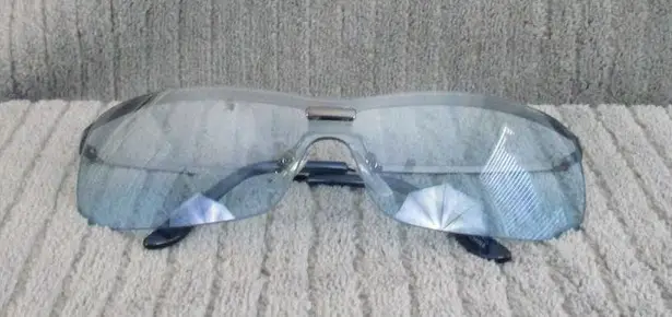 New Divine Eyewear Krista Chrome/Aqua Gradient Sunglasses Women's NWT Blue