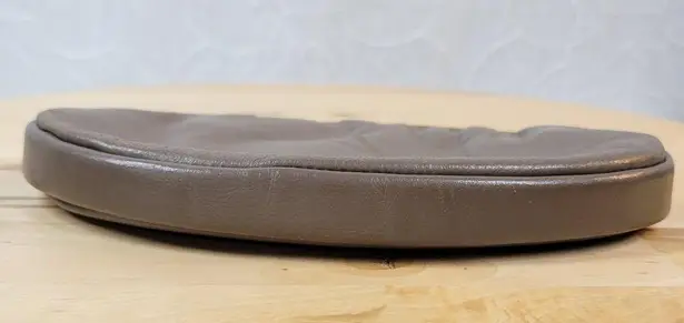 Vintage Clasp Clutch Pocketbook Womens 7" Gray Gold Frame Purse Evening Bag