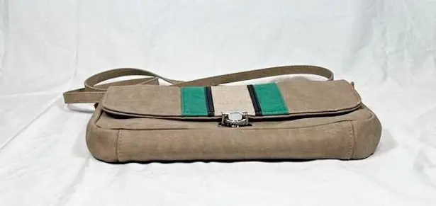 Miche Tan Faux Suede Casi Hip Bag Clutch Cross Body Bag