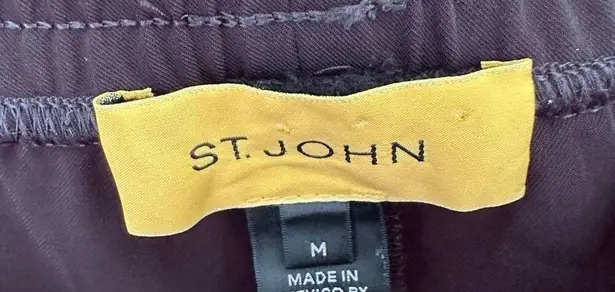 St. John Yellow Label Black White Sporty Athletic Women’s Pants Size Medium