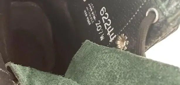 Laredo Leather Kiltie Logger Boots Dark Emerald Green Lace-Up Women’s Size 6