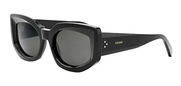 CELINE NWT Bold Three Dots 54MM Butterfly Sunglasses in Black - Image 1