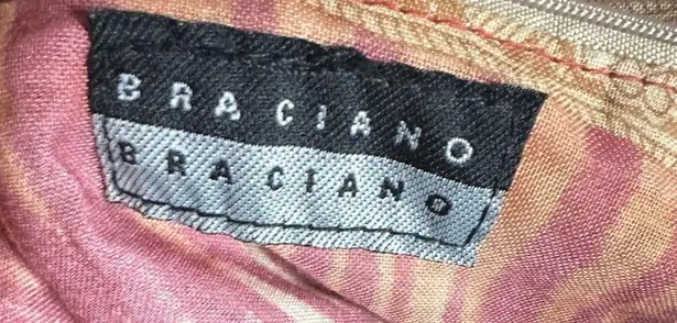 Vintage Braciano Denim Shorts Purse Handbag Belt Pockets 90s Blue