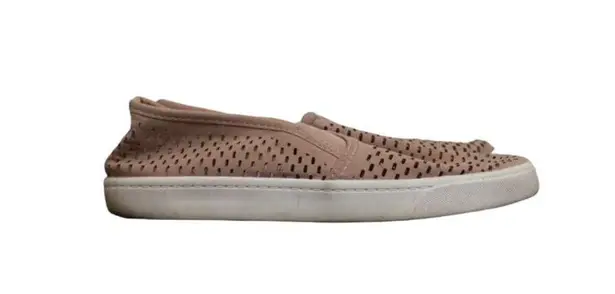 Soda  Dusty Pink Perforated Slip On Sneakers Sz 6